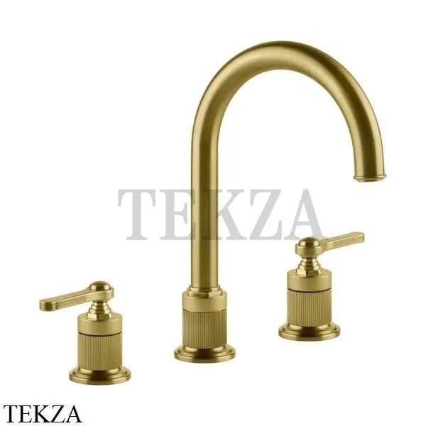 Gessi VENTI20 Смеситель для раковины зонтичный, без донного клапана 65016-716, Gold Br. PVD