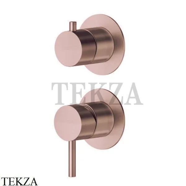 Newform X-Steel 316 Смеситель для душа 2 потока, внешняя часть, 69665EX.59.067, PVD Brushed copper bronze