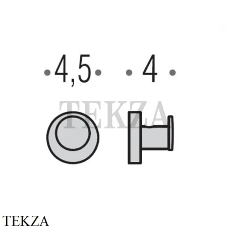 Colombo Plus Крючок для халата и полотенец W4917.GM, графит шлифованный