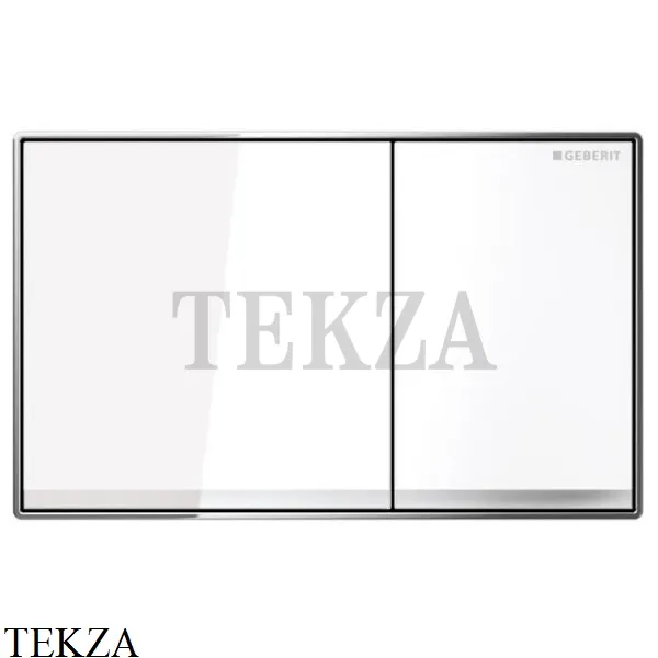 Geberit Sigma60 Клавиша смыва, стекло 115.640.SI.1, цвет белый глянец