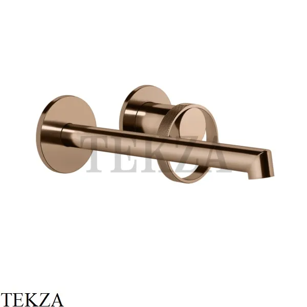 Gessi ANELLO Смеситель для раковины, с длинным изливом, внешняя часть 63383-030, Copper PVD