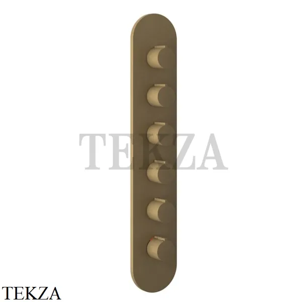 Gessi Ingranaggio-Anello Термостат для душа, 5 потоков, внешняя часть 43070-713, Antique Brass