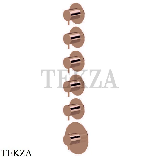 Newform XT Термостат для душа на 5 потоков, внешняя часть, 67602E.58.061, PVD Copper bronze