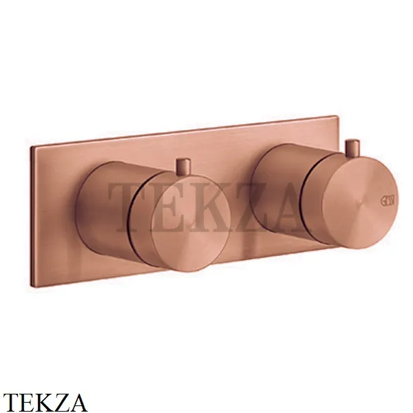 Gessi 316 SHOWER Термостат для душа на 1 выход, внешняя часть 54032-708, Copper Brushed