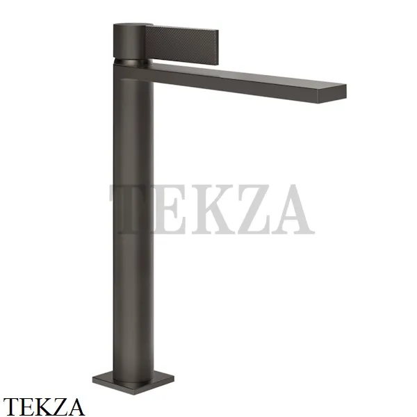 Gessi Inverso Diamantato Смеситель для раковины высокий, с донным клапаном 73653-707, Black Metal Br.