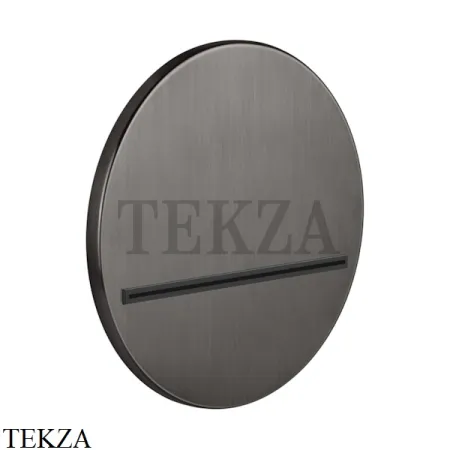 Gessi CASCATA Каскадный излив настенный круглый 65295-707, Black Metal Brushed
