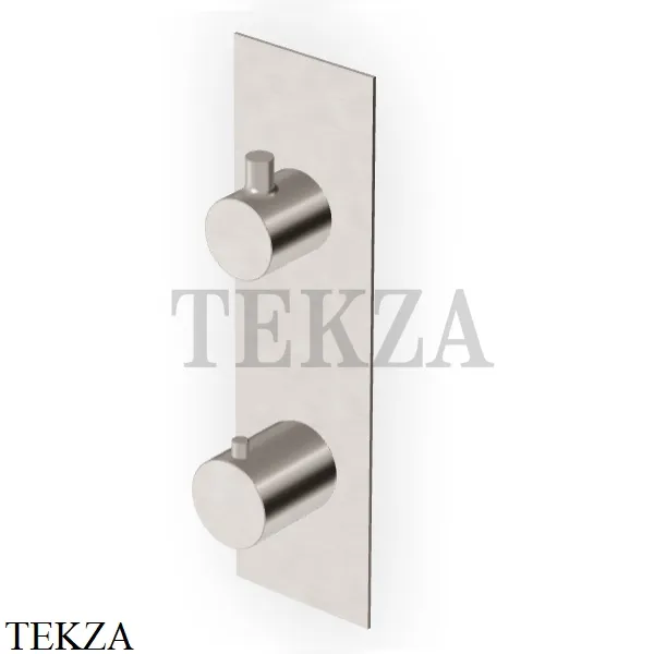 Zucchetti PAN Термостат для душа, 2-3 выхода, внешняя часть ZT28646.C3, brushed nickel