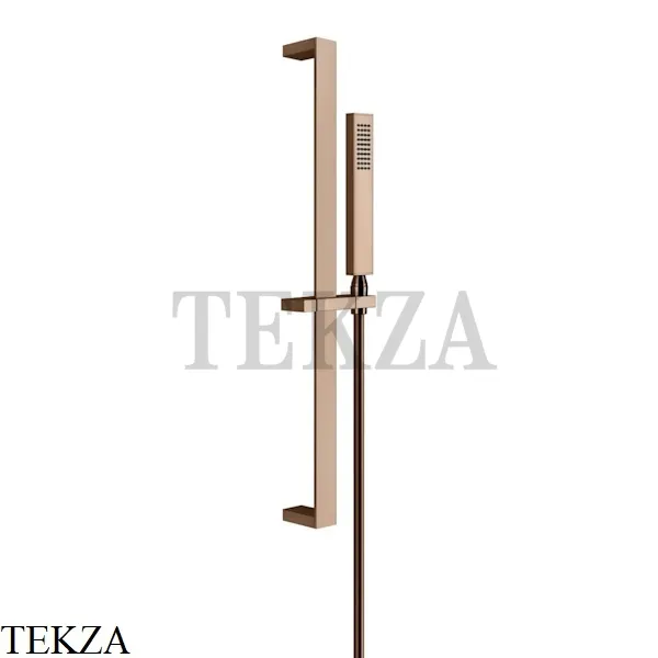 Gessi Rettangolo shower Штанга в комплекте с душевой лейкой, 1 режим 20145-030, Copper глянец