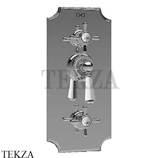 Devon&Devon COVENTRY Термостат на 2 выхода, с встроенной частью MARF79CR, хром глянец