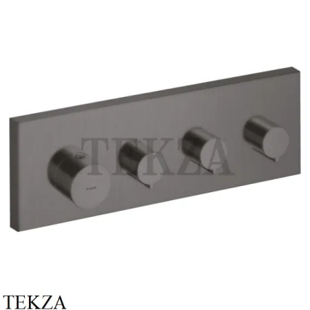 Axor ShowerCollection Модуль термостата, 3 потока, внешняя часть 10751340, Brushed Black Chrome