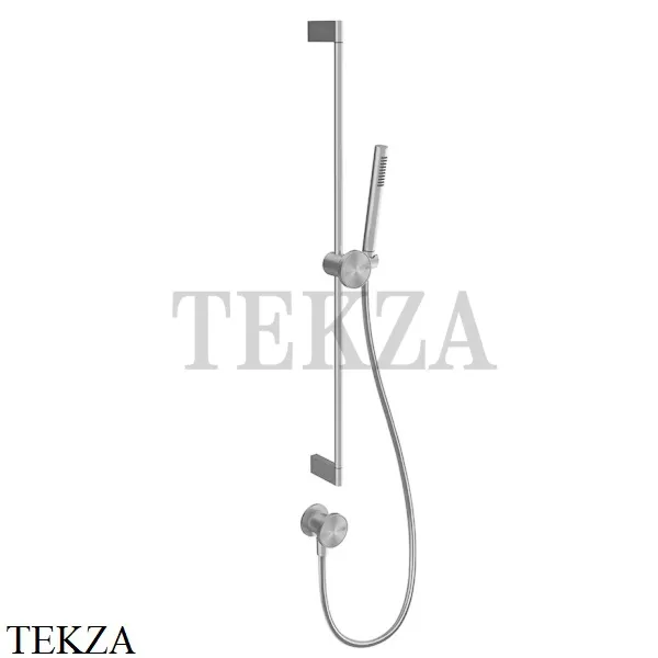 Gessi Origini NATURE Штанга с лейкой, шланг и вывод воды 66142-031, хром глянец