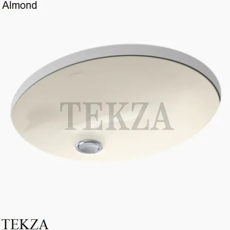 Kohler Caxton Oval Раковина встраиваемая снизу, с переливом K-2209-0, белый глянец