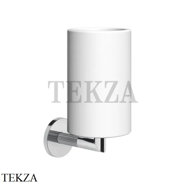 Gessi INGRANAGGIO Стакан настенный композит белый 63807-031, хром глянец