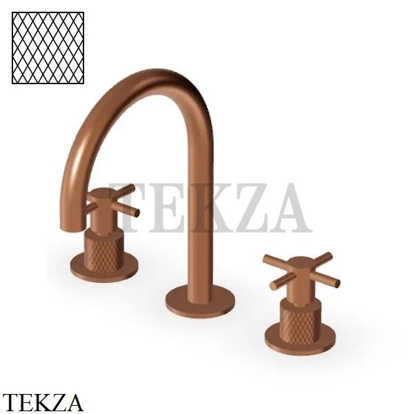 Zucchetti Helm Diagonal Смеситель для раковины, без донного клапана ZHM515.XP91G3, brushed copper PVD