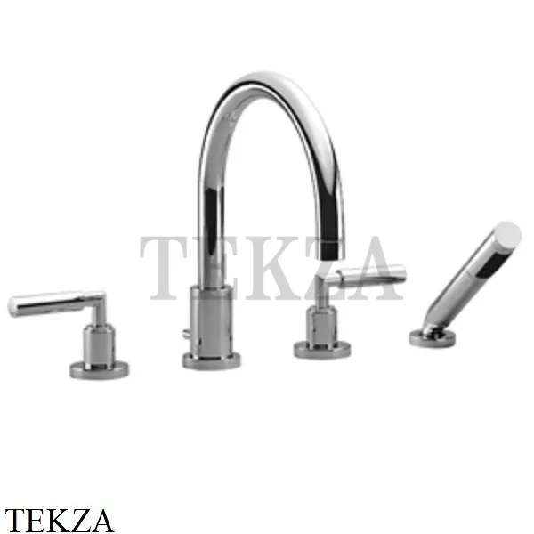Dornbracht TARA Смеситель на борт ванны, с гарнитуром 27512882-00, хром глянец