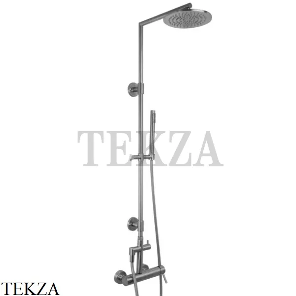 FIMA Carlo Frattini Spillo steel Душевая колонна со смесителем F3075/2INOX, сталь