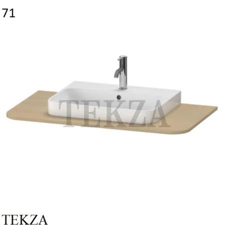 Duravit Happy D.2 Plus Столешница-консоль на тумбу, белый глянец