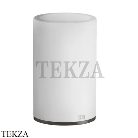 Gessi 316 ACCESSORIES Стакан для зубных щеток настольный, композит белый 54731-707 , Black Metal Brushed