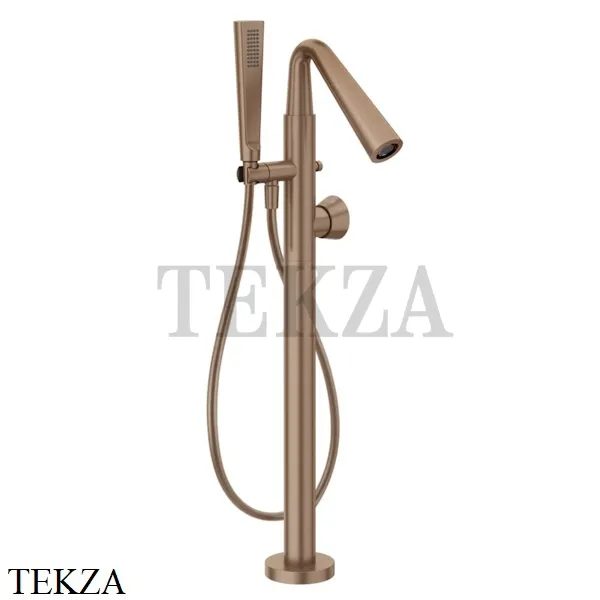 Gessi CONO Смеситель для ванны напольный, внешняя часть 45028-708, Copper Brushed (снято с производства)