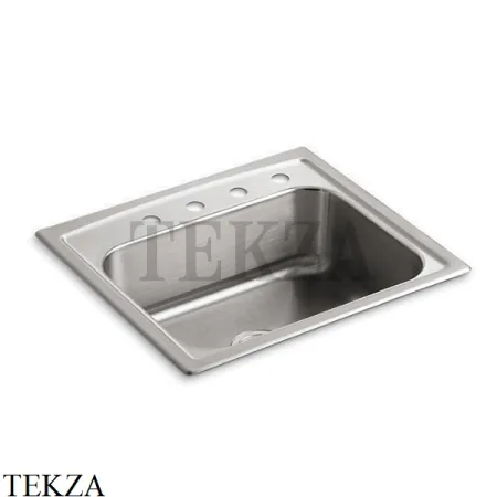 Kohler Toccata Мойка для кухни с 4 отв. под смеситель K-3348-4-NA, нержавеющая сталь