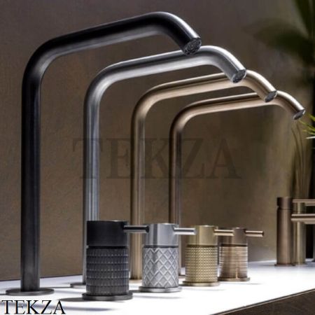 Gessi 316 TOTAL LOOK Донный клапан нажимной "Stop&Go" 54599-239, Steel Brushed