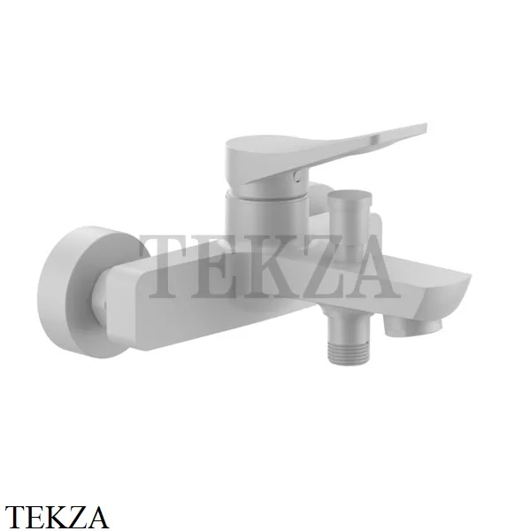 Gessi RILIEVO Смеситель для ванны с переключателем 59013-279, белый матовый