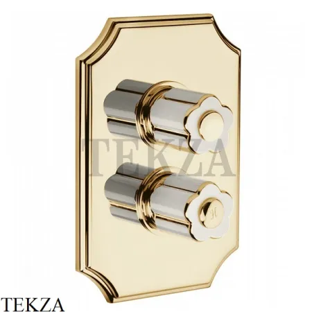 Bongio FLEUR Blanc Термостат для душа на 2 потока, внешняя часть 11549CR, хром глянец