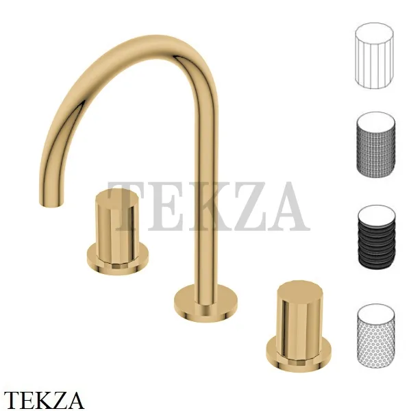 Ritmonio Diametro35 Impronte Смеситель для раковины, без гарнитура PR51AP202 GOX, Brushed Gold