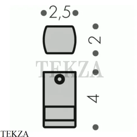 Colombo Lulu Крючок для халата и полотенец LC57.CR, хром глянец