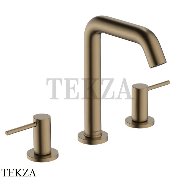 Hansgrohe Tecturis S Смеситель для раковины 150 EcoSmart, с донным клапаном 73330140, Brushed Bronze