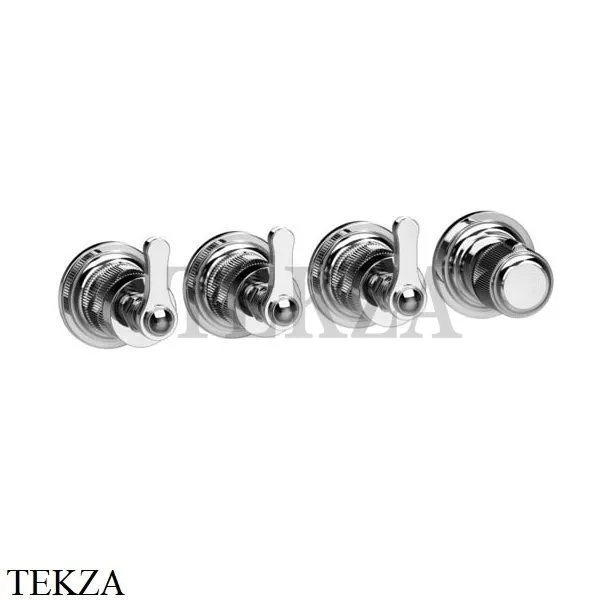Gessi VENTI20 Термостат для душа, 3 потока, внешняя часть 65336-031, хром глянец