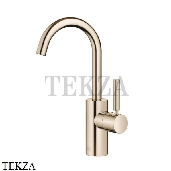 Dornbracht Meta Смеситель для раковины поворотный, с донным клапаном 33510661-47, Champagne (22kt Gold)