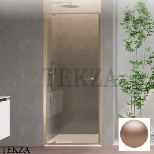 Duka natura 4000 Дверь в нишу распашная 100, перекладина, крепеж слева, AR-DTNL1000COPA10, copper pearl