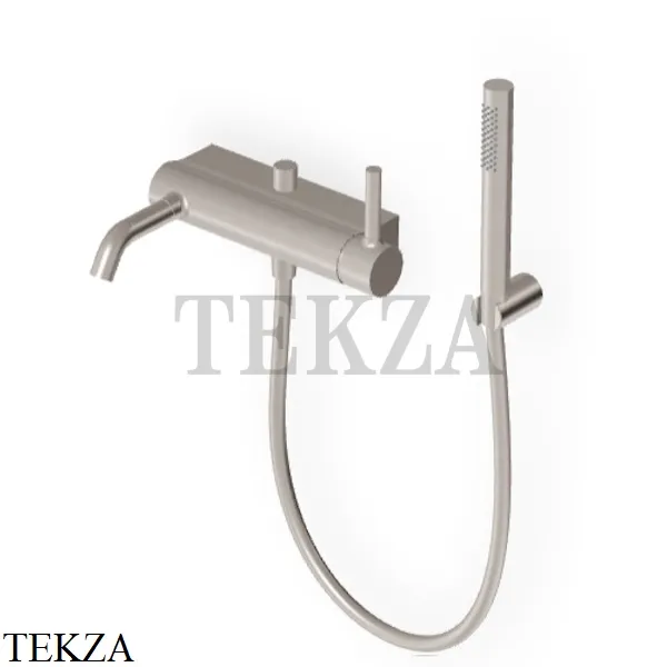 Zucchetti Pan Смеситель для ванны и душа с гарнитуром ZP6181.C3, brushed nickel