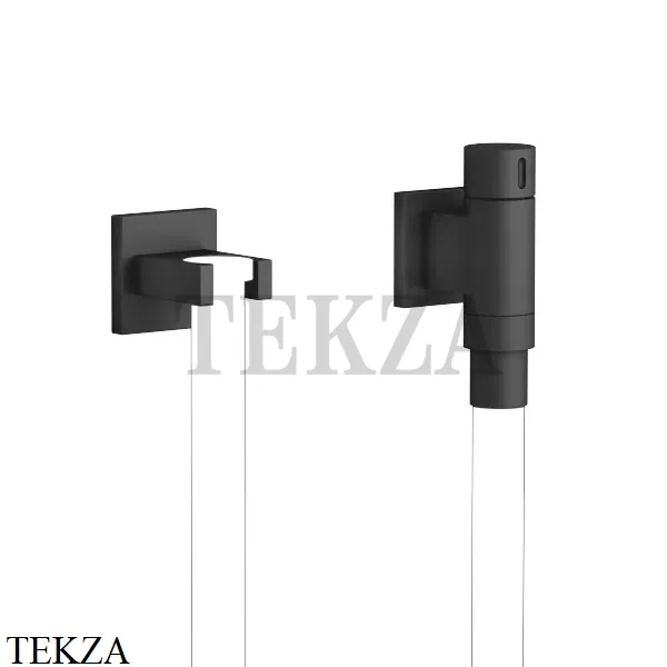 Dornbracht WATER TUBE Kneipp-настенное присоединительное колено с держателем 27821979-33, черный матовый