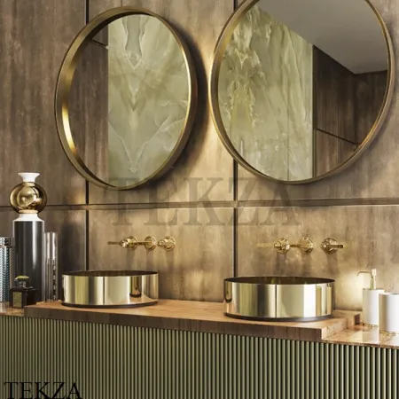 Gessi VENTI20 Смеситель для раковины высокий, без донного клапана 65004-707, Black Metal Brushed