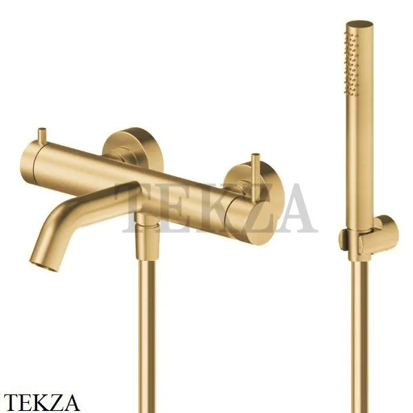 Newform X-Steel 316 Смеситель для ванны наружный, с гарнитуром 69641CX.59.097, PVD Brushed gold