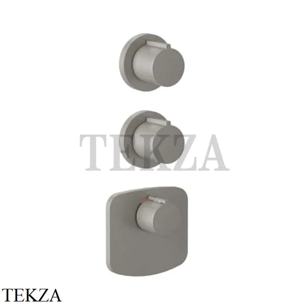 Gessi Ingranaggio-Anello Термостат для душа, 2 потока, внешняя часть 43234-147, Chrome Brushed