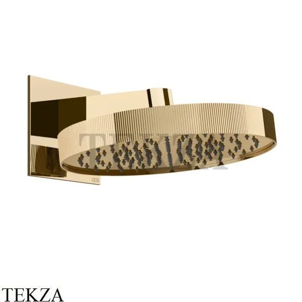 Gessi Inverso RIGATO Верхняя душевая лейка с кронштейном 63549-735, Warm Bronze PVD