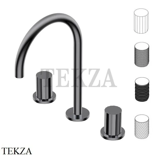 Ritmonio Diametro35 Impronte Смеситель для раковины, без гарнитура PR51AP202 CRB, Black Chrome