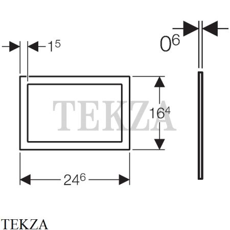 Geberit Облицовочная рамка для смывной клавиши Sigma60