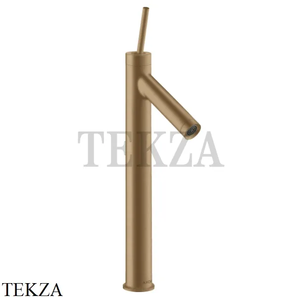 Axor Starck 250 Смеситель для раковины высокий, с донным клапаном 10129140, Brushed Bronze