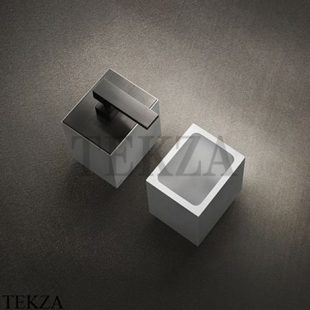 Gessi Rettangolo Стакан для щеток настенный, композит белый 20807#149, Finox Brushed Nickel