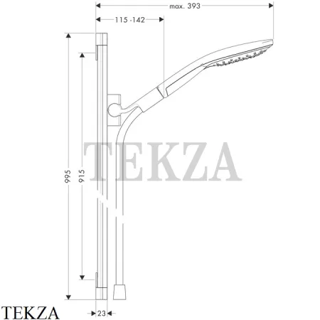 Hansgrohe Raindance Select S 150 3jet Душевой набор 26626000, хром глянец