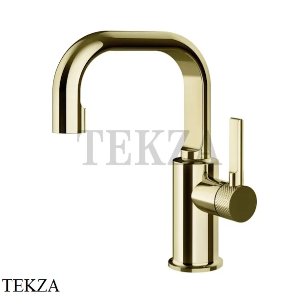 Gessi INCISO Смеситель для раковины ручка сбоку, без гарнитура 58009-710, Brass PVD