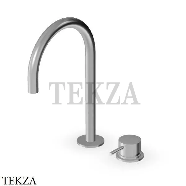 Zucchetti Helm Смеситель для раковины, без гарнитура ZHE575.X, нержавеющая сталь brushed