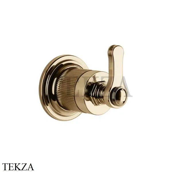 Gessi VENTI20 Вентиль запорный, 1 поток, внешняя часть 65247-735, Warm Bronze PVD