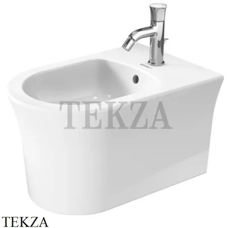 Duravit White Tulip Биде подвесное, 1 отверстие 2293150000, белый глянец