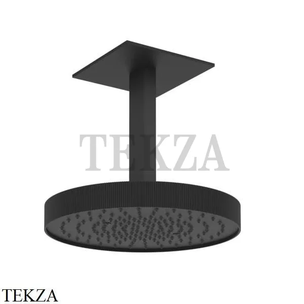 Gessi Inverso RIGATO Верхняя душевая лейка с кронштейном 30 см 63572-299, Matte Black