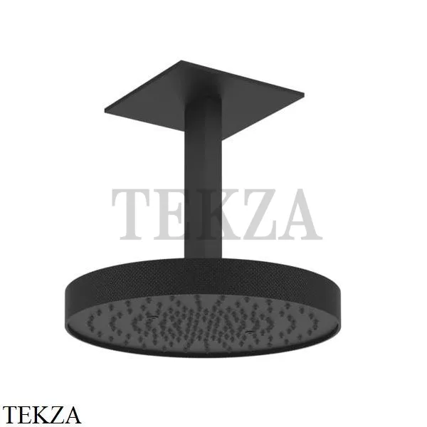 Gessi Inverso Diamantato Верхняя лейка с кронштейном D30 см 63472-299, Matte Black